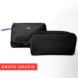 KIT COSMETIQUERA NEGRO PITON+ESTUCHE DE VIAJE HOMBRE