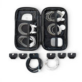 KIT ORGANIZADOR DE CABLES NEGRO
