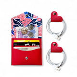 KIT PORTA DOCUMENTOS + PORTA CABLES ROJO