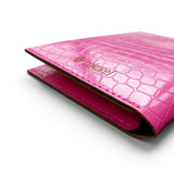 KIT DE VIAJE FUCSIA COCODRILO