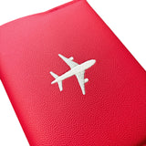 KIT PORTA PASAPORTES HOMBRE NEGRO + ROJO